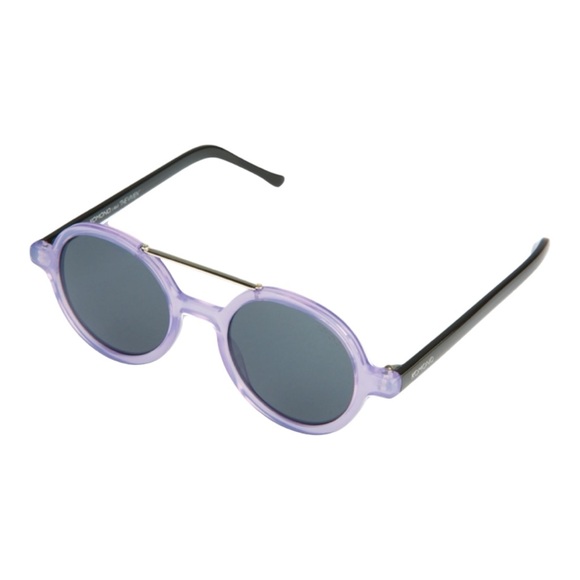 Women’s purple Sunglasses NEW Komono Vivien round frame main image 6